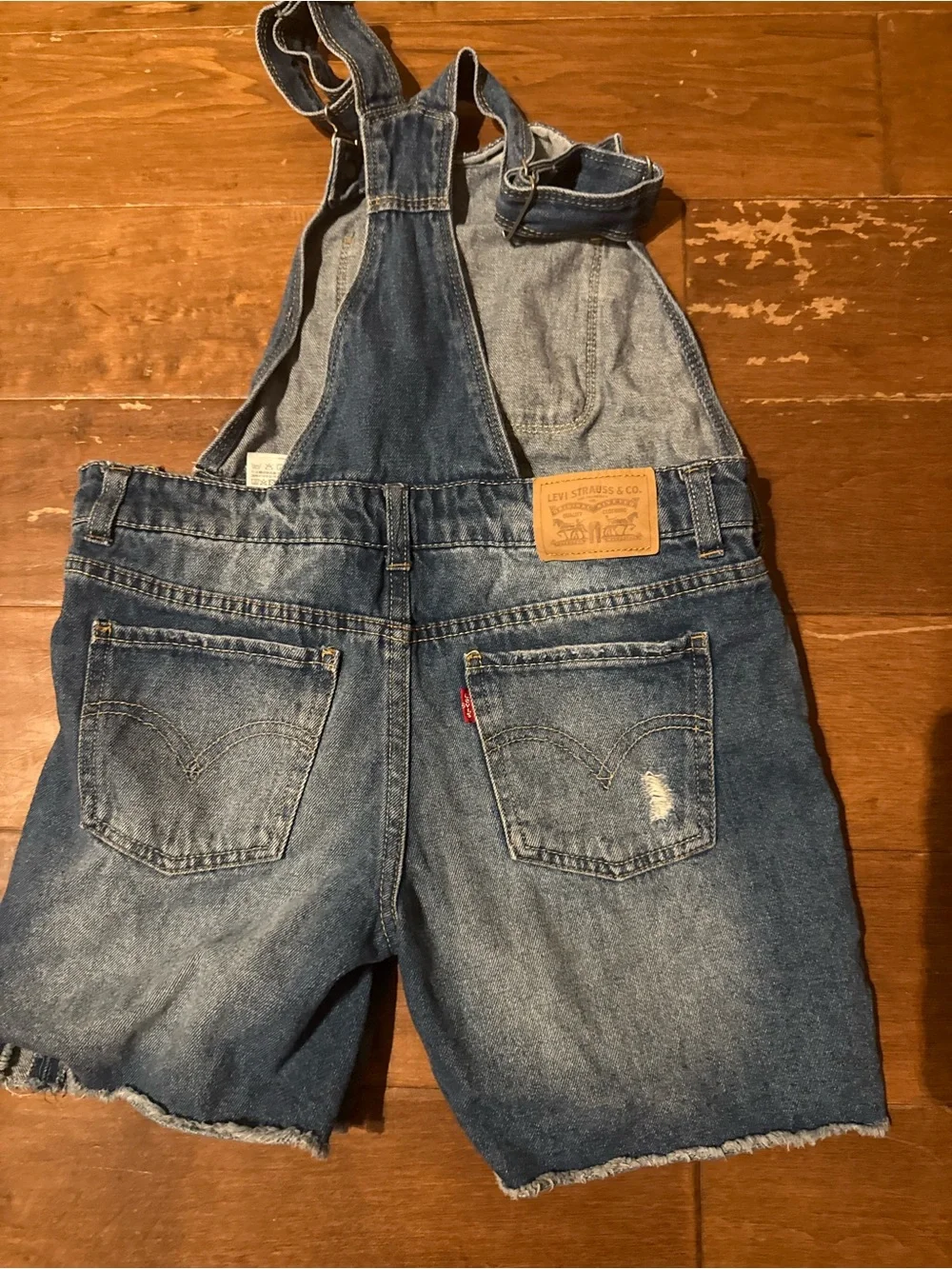 Levi's Blue Denim Shortall Overalls for Kids